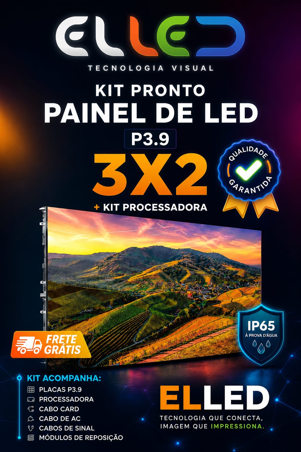 Kit pronto painel de LED